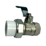 Maxbell Brass Ball Valve PPR Pipe Hot Melt Hose Fitting  Switch 25.5mm Female Thread