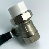 Maxbell Brass Ball Valve PPR Pipe Hot Melt Hose Fitting  Switch 25.5mm Female Thread