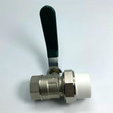 Maxbell Brass Ball Valve PPR Pipe Hot Melt Hose Fitting  Switch 25.5mm Female Thread