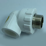 Maxbell PPR Male Thread Elbow Copper Connector Hot Melt Pipe Connector Fittings C
