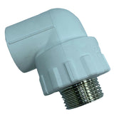 Maxbell PPR Male Thread Elbow Copper Connector Hot Melt Pipe Connector Fittings D