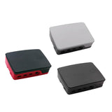 Maxbell Raspberry Pi 4 B Official ABS Protective Shell Durable Plastic Red Black