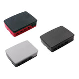 Maxbell Raspberry Pi 4 B Official ABS Protective Shell Durable Plastic Red Black