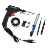 Maxbell 60W Manual Soldering Gun Handheld Solder Iron Kit Welding Tool EU Plug Black