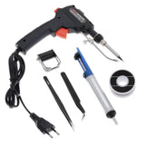 Maxbell 60W Manual Soldering Gun Handheld Solder Iron Kit Welding Tool EU Plug Black