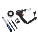 Maxbell 60W Manual Soldering Gun Handheld Solder Iron Kit Welding Tool EU Plug Black
