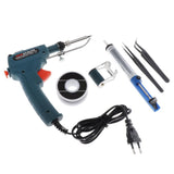 Maxbell 60W Manual Soldering Gun Handheld Solder Iron Kit Welding Tool EU Plug Green