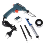 Maxbell 60W Manual Soldering Gun Handheld Solder Iron Kit Welding Tool EU Plug Green