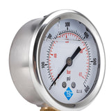 Maxbell Y60 Radial Glycerine Filled Pressure Gauge Vacuum Gauge 0-600psi