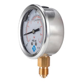 Maxbell Vacuum Gauge 68mm , -1/0 Bar &-30*Hg - Male Bottom Connectio E