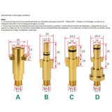 Maxbell Pressure Washer Lance Bottle 1/4 Adapter Connector Fit for Karcher K-series