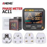 Maxbell Socket Tester Circuit Polarity Voltage Detector EU Plug Breaker Outlet Test