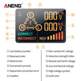 Maxbell Socket Tester Circuit Polarity Voltage Detector EU Plug Breaker Outlet Test