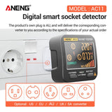 Maxbell Socket Tester Circuit Polarity Voltage Detector EU Plug Breaker Outlet Test