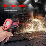 Maxbell Handheld Laser Infrared Thermometer Backlit Red