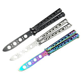 Maxbell Butterfly Balisong Trainer Training Knife Tool Durable Black
