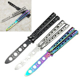 Maxbell Butterfly Balisong Trainer Training Knife Tool Durable Black