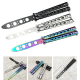 Maxbell Butterfly Balisong Trainer Training Knife Tool Durable Black