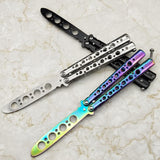 Maxbell Butterfly Balisong Trainer Training Knife Tool Durable Black