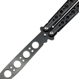 Maxbell Butterfly Balisong Trainer Training Knife Tool Durable Black