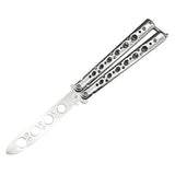 Maxbell Butterfly Balisong Trainer Training Knife Tool Durable White
