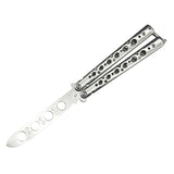 Maxbell Butterfly Balisong Trainer Training Knife Tool Durable White