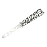 Maxbell Butterfly Balisong Trainer Training Knife Tool Durable White