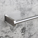 Adhesive Stainless Steel Bathroom Toilet Paper Roll Holder Medium Silver