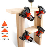 Maxbell 90 Degrees Right Angle Clamp Clip Quick Fixing Picture Frame Corner Clamps