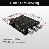 Maxbell Subwoofer Bluetooth Receiver Audio Amplifier Board 100W+100W