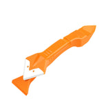 Maxbell Glass Cement Scraper Tool Caulking Finishing Sealant Grout Remover Yellow