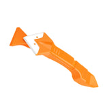 Maxbell Glass Cement Scraper Tool Caulking Finishing Sealant Grout Remover Yellow
