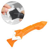 Maxbell Glass Cement Scraper Tool Caulking Finishing Sealant Grout Remover Yellow