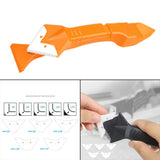 Maxbell Glass Cement Scraper Tool Caulking Finishing Sealant Grout Remover Yellow