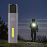 Maxbell Portable Torch Lamp Wear-resisting Flashlight Emergency Outdoor Light Gray