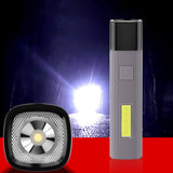 Maxbell Portable Torch Lamp Wear-resisting Flashlight Emergency Outdoor Light Gray