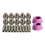 Maxbell AG-60 Plasma Cutter Nozzles Fitting Parts Tips Soldering Equipment Cutters 22 pcs