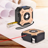 Maxbell Laser Tape Measure 16ft/5M Multi-Measurement Modes for Volume gold