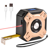Maxbell Laser Tape Measure 16ft/5M Multi-Measurement Modes for Volume gold