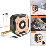 Maxbell Laser Tape Measure 16ft/5M Multi-Measurement Modes for Volume gold