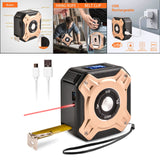 Maxbell Laser Tape Measure 16ft/5M Multi-Measurement Modes for Volume gold