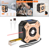 Maxbell Laser Tape Measure 16ft/5M Multi-Measurement Modes for Volume gold