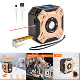 Maxbell Laser Tape Measure 16ft/5M Multi-Measurement Modes for Volume gold