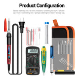 Maxbell 60W Temperature Adjustable Electric Soldering Iron Weld Tin Welding Pen SL103 US 16Set