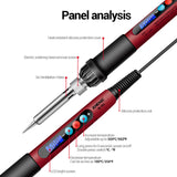 Maxbell 60W Temperature Adjustable Electric Soldering Iron Weld Tin Welding Pen SL103 US 18Set