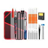 Maxbell 60W Temperature Adjustable Electric Soldering Iron Weld Tin Welding Pen SL103 US 18Set