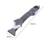 Maxbell 3 In 1 Glue Shovel Angle Scraper Caulking Tool Multifunctional Rubber Shovel Plastic Head