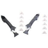 Maxbell 3 In 1 Glue Shovel Angle Scraper Caulking Tool Multifunctional Rubber Shovel Plastic Head