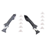Maxbell 3 In 1 Glue Shovel Angle Scraper Caulking Tool Multifunctional Rubber Shovel Plastic Head
