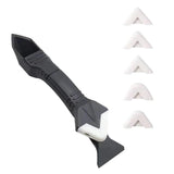 Maxbell 3 In 1 Glue Shovel Angle Scraper Caulking Tool Multifunctional Rubber Shovel Plastic Head